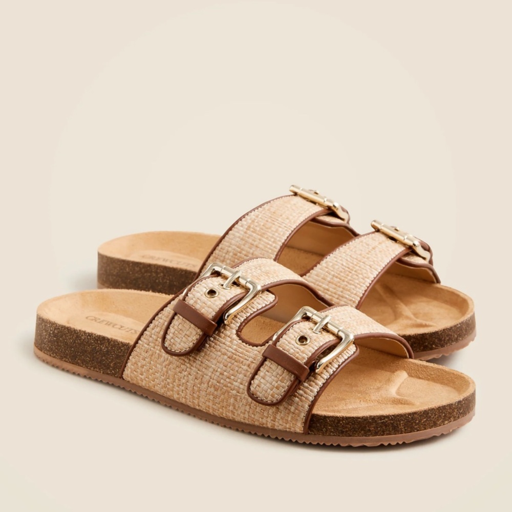 New CREWCUTS JCREW Girls Size 2 K2 Colbie wide-strap sandal Weathered Sand $65